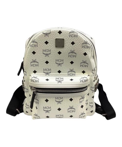 MCM（エムシーエム）MCM (エムシーエム) Stark サイドスタッズ バックパック - ヴィセトス ホワイトの古着・服飾アイテム