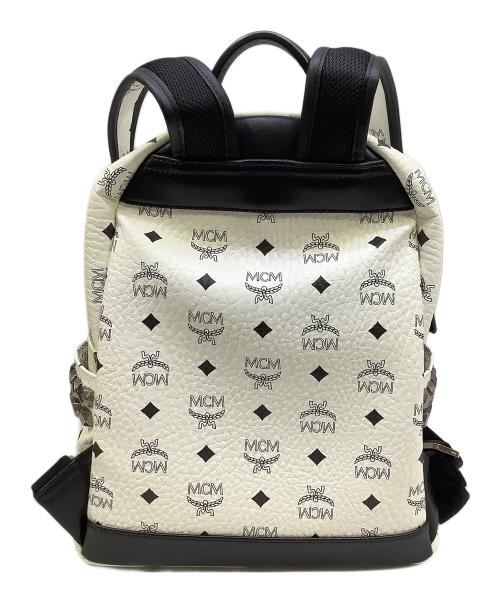 MCM（エムシーエム）MCM (エムシーエム) Stark サイドスタッズ バックパック - ヴィセトス ホワイトの古着・服飾アイテム