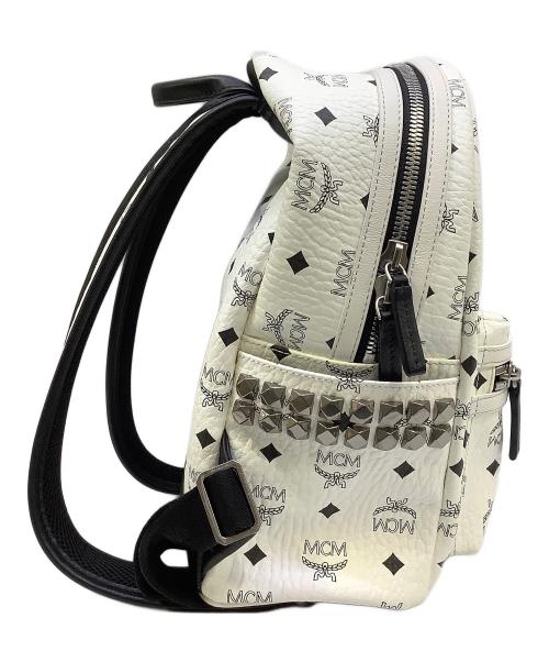 MCM（エムシーエム）MCM (エムシーエム) Stark サイドスタッズ バックパック - ヴィセトス ホワイトの古着・服飾アイテム