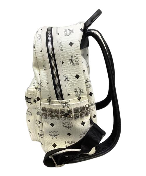 MCM（エムシーエム）MCM (エムシーエム) Stark サイドスタッズ バックパック - ヴィセトス ホワイトの古着・服飾アイテム