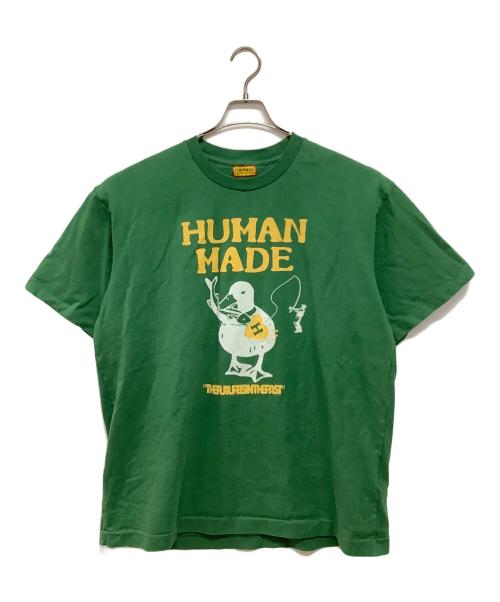 HUMAN MADE（ヒューマンメイド）HUMAN MADE (ヒューマンメイド) 半袖カットソー グリーン サイズ:XLの古着・服飾アイテム