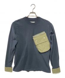 sacai（サカイ）の古着「長袖カットソー」｜ネイビー