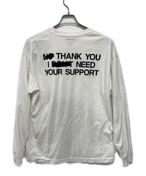 WASTED YOUTH（ウェイステッドユース）WASTED YOUTH (ウエステッド ユース) 長袖カットソー ホワイト サイズ:XLの古着・服飾アイテム