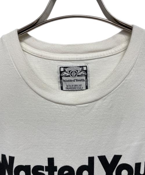 WASTED YOUTH（ウェイステッドユース）WASTED YOUTH (ウエステッド ユース) 長袖カットソー ホワイト サイズ:XLの古着・服飾アイテム