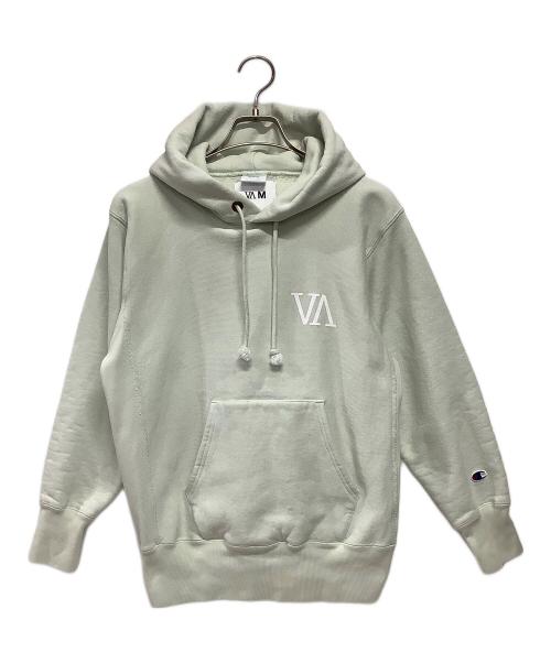 Champion（チャンピオン）Champion (チャンピオン) VA (ブイエー) プルオーバーパーカー ミントグリーン サイズ:MEDIUMの古着・服飾アイテム