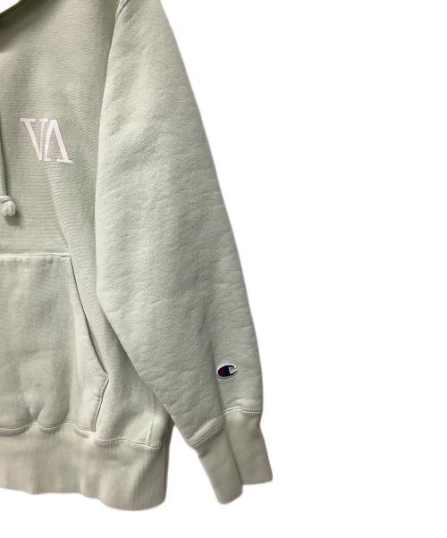Champion（チャンピオン）Champion (チャンピオン) VA (ブイエー) プルオーバーパーカー ミントグリーン サイズ:MEDIUMの古着・服飾アイテム