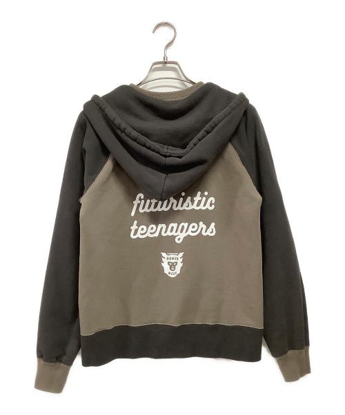 HUMAN MADE（ヒューマンメイド）HUMAN MADE (ヒューマンメイド) ジップパーカー カーキ サイズ:Sの古着・服飾アイテム