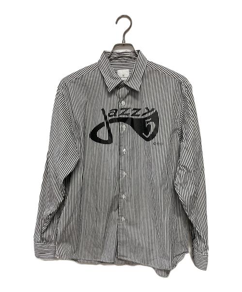 uniform experiment（ユニフォームエクスペリメント）uniform experiment (ユニフォームエクスペリメント) 長袖シャツ ブラック×ホワイト サイズ:2の古着・服飾アイテム