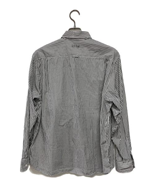 uniform experiment（ユニフォームエクスペリメント）uniform experiment (ユニフォームエクスペリメント) 長袖シャツ ブラック×ホワイト サイズ:2の古着・服飾アイテム