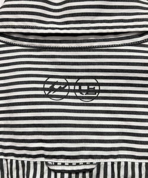 uniform experiment（ユニフォームエクスペリメント）uniform experiment (ユニフォームエクスペリメント) 長袖シャツ ブラック×ホワイト サイズ:2の古着・服飾アイテム