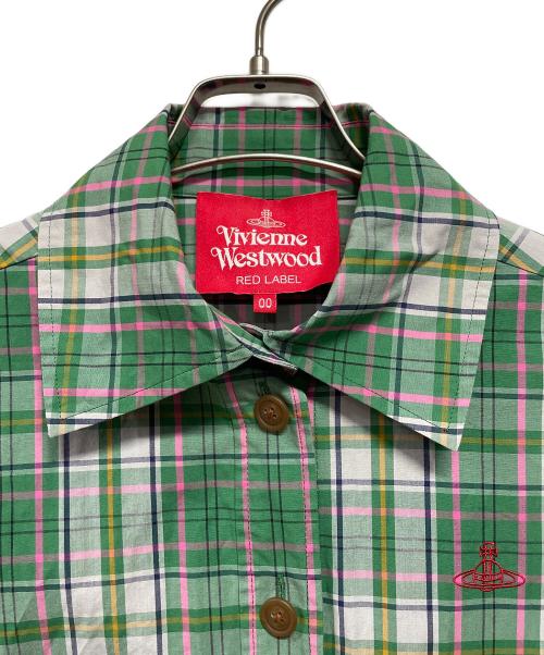 Vivienne Westwood RED LABEL（ヴィヴィアンウエストウッドレッドレーベル）Vivienne Westwood RED LABEL (ヴィヴィアンウエストウッドレッドレーベル) 長袖ワンピース グリーン サイズ:FREEの古着・服飾アイテム