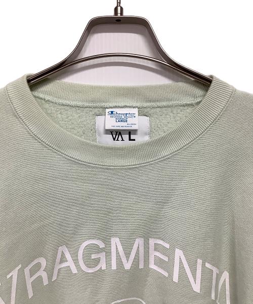 Champion REVERSE WEAVE（チャンピオン リバース ウィーブ）Champion REVERSE WEAVE (チャンピオン リバース ウィーブ) VA (ブイエー) クルーネックスウェット ミントグリーン サイズ:LARGEの古着・服飾アイテム