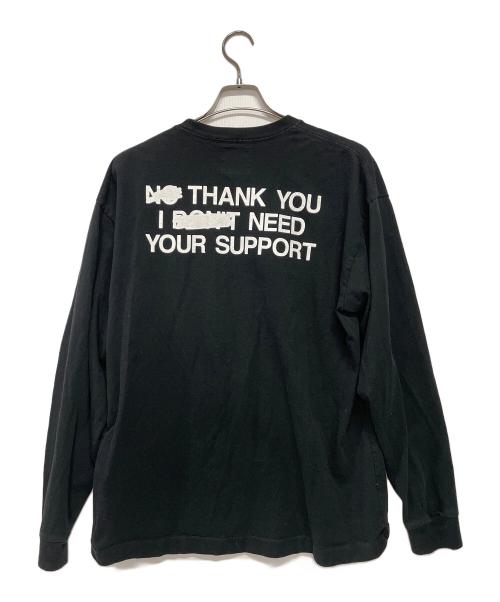 WASTED YOUTH（ウェイステッドユース）WASTED YOUTH (ウエステッド ユース) 長袖カットソー ブラック サイズ:XLの古着・服飾アイテム