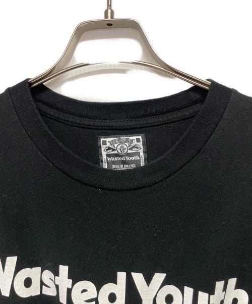 WASTED YOUTH（ウェイステッドユース）WASTED YOUTH (ウエステッド ユース) 長袖カットソー ブラック サイズ:XLの古着・服飾アイテム