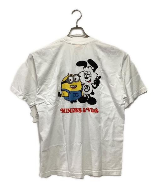 VERDY（ヴェルディ）VERDY (ヴェルディ) ミニオンズ (ミニオンズ) 半袖カットソー ホワイト サイズ:LARGEの古着・服飾アイテム