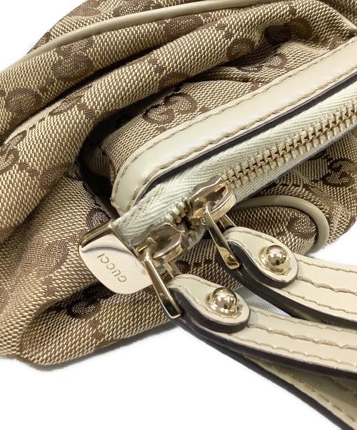 GUCCI（グッチ）GUCCI (グッチ) GGキャンバス ハンドバッグ ベージュの古着・服飾アイテム