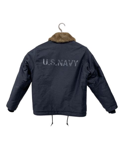 HOUSTON（ヒューストン）HOUSTON (ヒューストン) デッキジャケット ネイビー サイズ:38の古着・服飾アイテム