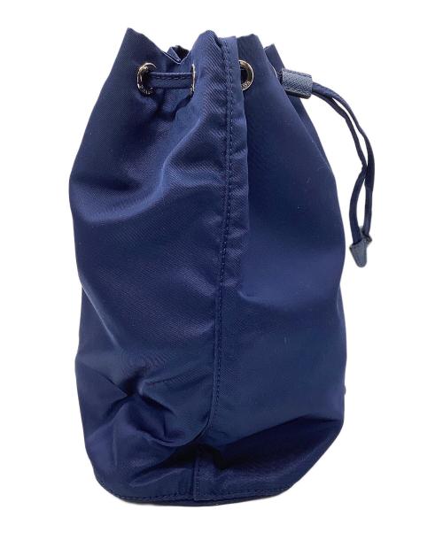 PRADA（プラダ）PRADA (プラダ) ナイロン巾着ポーチ ネイビーの古着・服飾アイテム