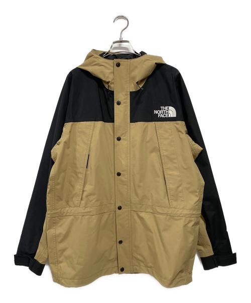 THE NORTH FACE（ザ ノース フェイス）THE NORTH FACE (ザ ノース フェイス) MOUNTAIN LIGHT JACKET （マウンテンライトジャケット） ベージュ×ブラック サイズ:XLの古着・服飾アイテム