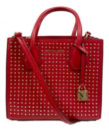 MICHAEL KORS（マイケル・コース）の古着「2WAYスタッズバッグ」｜レッド