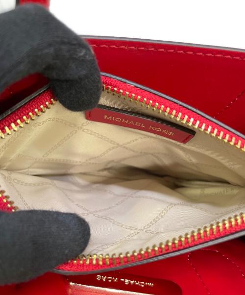 MICHAEL KORS（マイケル・コース）MICHAEL KORS (マイケル・コース) 2WAYスタッズバッグ レッドの古着・服飾アイテム