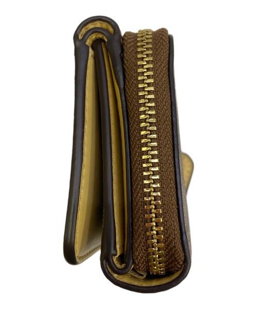 COACH（コーチ）COACH (コーチ) シグネチャー 3つ折り財布 ブラウンの古着・服飾アイテム