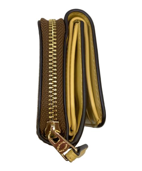 COACH（コーチ）COACH (コーチ) シグネチャー 3つ折り財布 ブラウンの古着・服飾アイテム