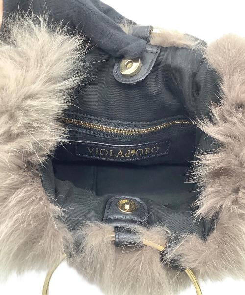 VIOLAd'ORO（ヴィオラドーロ）VIOLAd'ORO (ヴィオラドーロ) ハンドバッグ グレーの古着・服飾アイテム