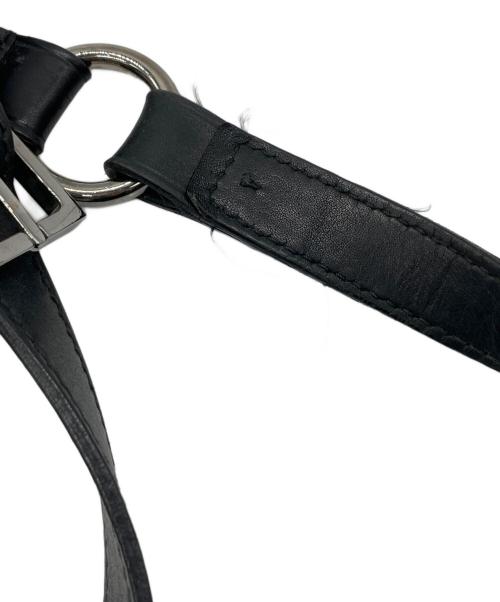 GUCCI（グッチ）GUCCI (グッチ) GGキャンバス×レザー トートバッグ ブラックの古着・服飾アイテム