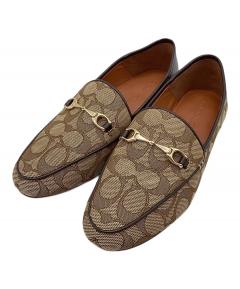 中古・古着通販】COACH (コーチ) バレエシューズ ブラック サイズ:5.5