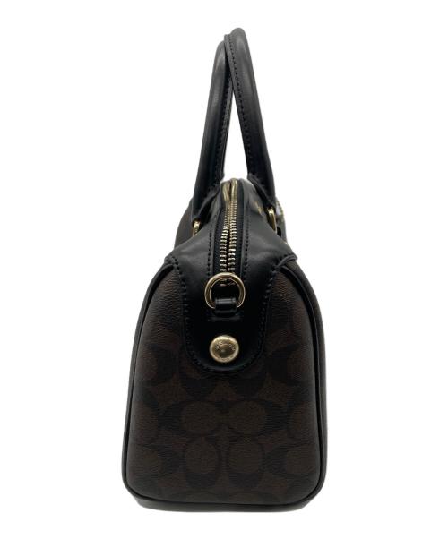 COACH（コーチ）COACH (コーチ) ミニボストンバッグ ブラウンの古着・服飾アイテム