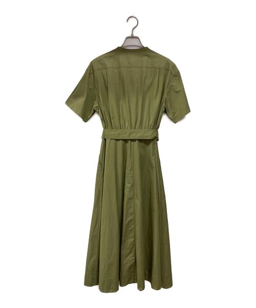 theory（セオリー）theory (セオリー) 半袖ワンピース グリーン サイズ:2の古着・服飾アイテム