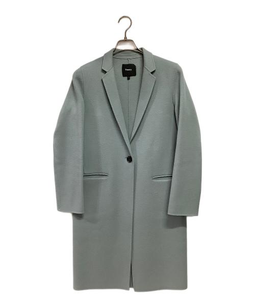 theory（セオリー）theory (セオリー) チェスターコート ブルー サイズ:Sの古着・服飾アイテム