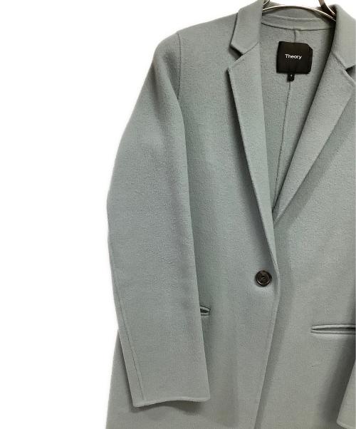 theory（セオリー）theory (セオリー) チェスターコート ブルー サイズ:Sの古着・服飾アイテム