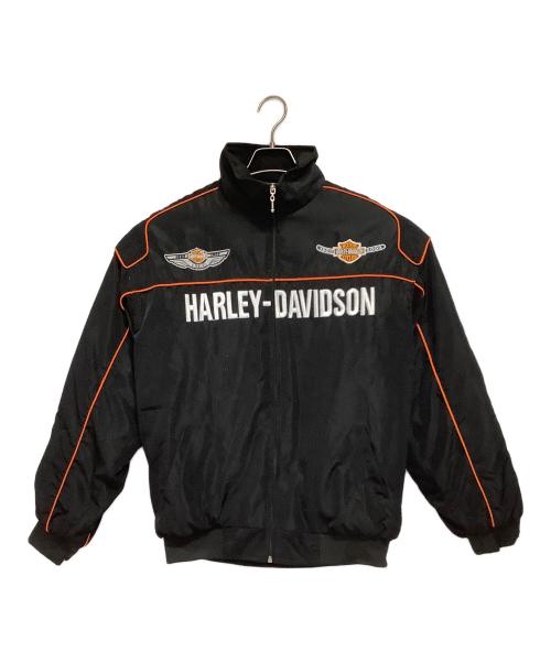 HARLEY-DAVIDSON（ハーレーダビッドソン）HARLEY-DAVIDSON (ハーレーダビッドソン) レーシングジャケット ブラック サイズ:Lの古着・服飾アイテム
