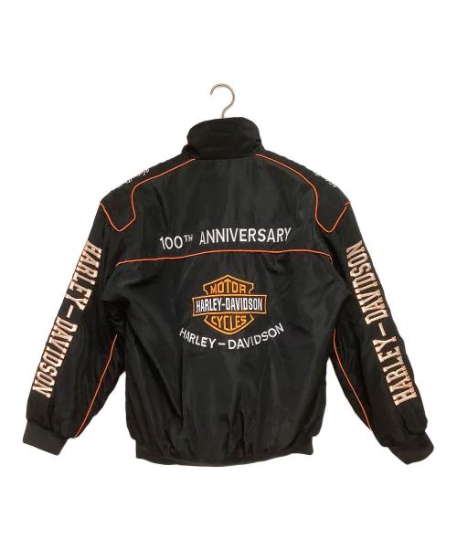 HARLEY-DAVIDSON（ハーレーダビッドソン）HARLEY-DAVIDSON (ハーレーダビッドソン) レーシングジャケット ブラック サイズ:Lの古着・服飾アイテム