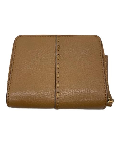TORY BURCH（トリーバーチ）TORY BURCH (トリーバーチ) 2つ折り財布 キャメルの古着・服飾アイテム