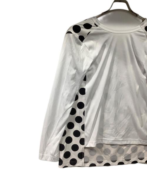 COMME des GARCONS（コムデギャルソン）COMME des GARCONS (コムデギャルソン) 長袖変形カットソー ホワイト サイズ:xsの古着・服飾アイテム