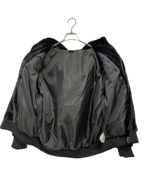 GENUINE MERCHANDISE（ジェニュイン マーチャンダイズ）GENUINE MERCHANDISE (ジェニュイン マーチャンダイズ) フェイクファージャケット ブラック サイズ:Lの古着・服飾アイテム