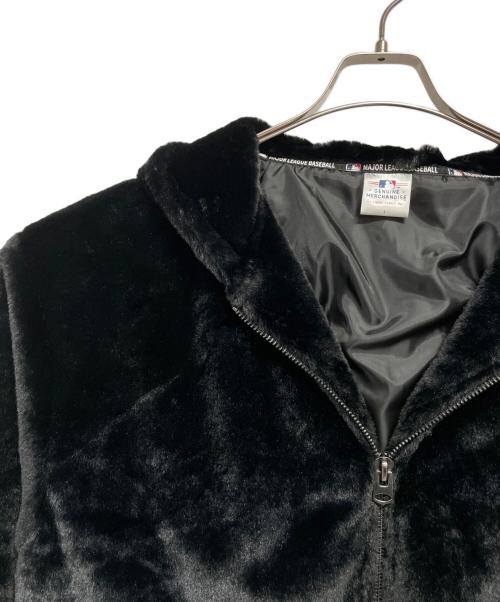 GENUINE MERCHANDISE（ジェニュイン マーチャンダイズ）GENUINE MERCHANDISE (ジェニュイン マーチャンダイズ) フェイクファージャケット ブラック サイズ:Lの古着・服飾アイテム