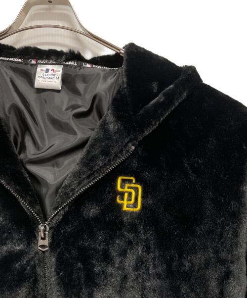 GENUINE MERCHANDISE（ジェニュイン マーチャンダイズ）GENUINE MERCHANDISE (ジェニュイン マーチャンダイズ) フェイクファージャケット ブラック サイズ:Lの古着・服飾アイテム