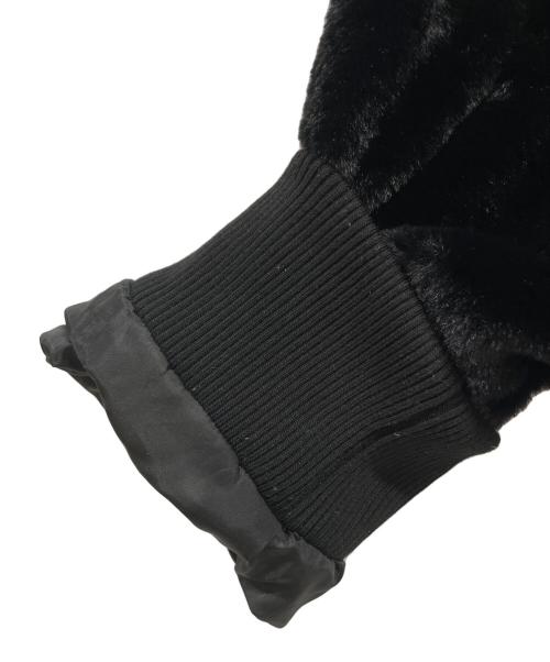 GENUINE MERCHANDISE（ジェニュイン マーチャンダイズ）GENUINE MERCHANDISE (ジェニュイン マーチャンダイズ) フェイクファージャケット ブラック サイズ:Lの古着・服飾アイテム