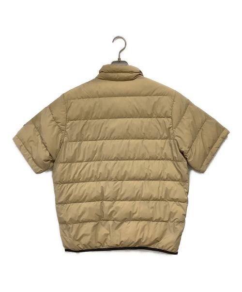 Callaway（キャロウェイ）Callaway (キャロウェイ) ストレッチナイロンプレーン半袖ハーフジップダウン C25216140 ベージュ サイズ:Lの古着・服飾アイテム