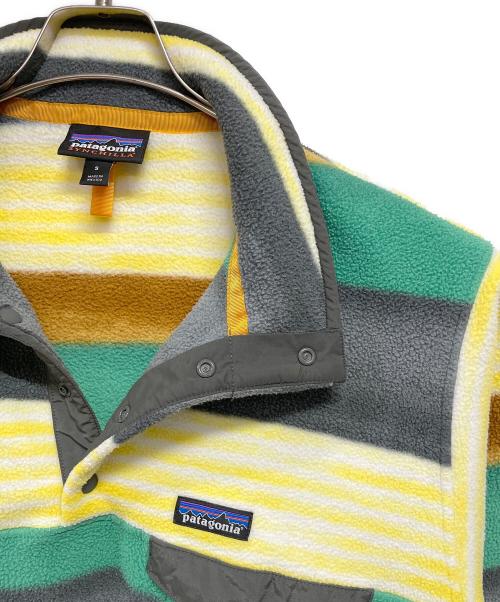 Patagonia（パタゴニア）Patagonia (パタゴニア) フリースジャケット イエロー×グリーン サイズ:Sの古着・服飾アイテム