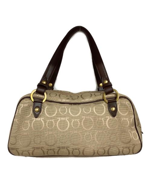 Salvatore Ferragamo（サルヴァトーレ フェラガモ）Salvatore Ferragamo (サルヴァトーレ フェラガモ) ミニボストンバッグ ベージュ サイズ:02400の古着・服飾アイテム