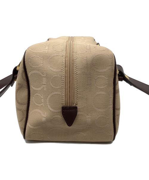 Salvatore Ferragamo（サルヴァトーレ フェラガモ）Salvatore Ferragamo (サルヴァトーレ フェラガモ) ミニボストンバッグ ベージュ サイズ:02400の古着・服飾アイテム