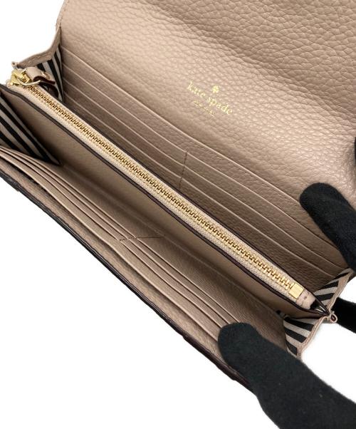 Kate Spade（ケイトスペード）Kate Spade (ケイトスペード) 長財布 ベージュの古着・服飾アイテム
