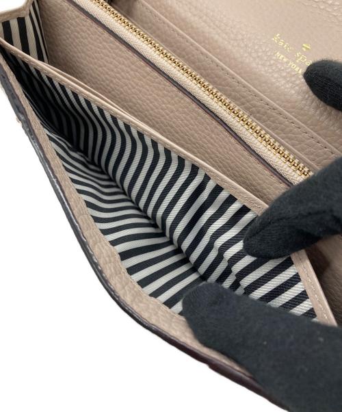 Kate Spade（ケイトスペード）Kate Spade (ケイトスペード) 長財布 ベージュの古着・服飾アイテム