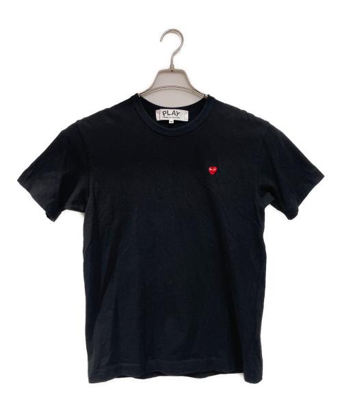PLAY COMME des GARCONS（プレイコムデギャルソン）PLAY COMME des GARCONS (プレイコムデギャルソン) ロゴTシャツ ブラック サイズ:Mの古着・服飾アイテム