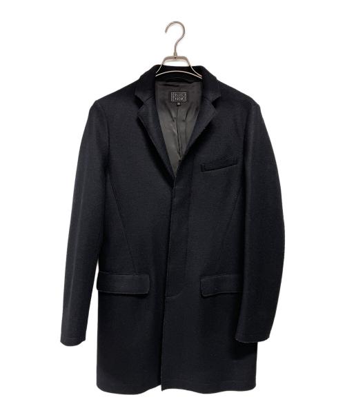 BLUE WORK（ブルーワーク）BLUE WORK (ブルーワーク) チェスターコート ネイビー サイズ:Mの古着・服飾アイテム